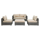 Poundex Fabric 5 pc Sectional 749 IMAGE 1