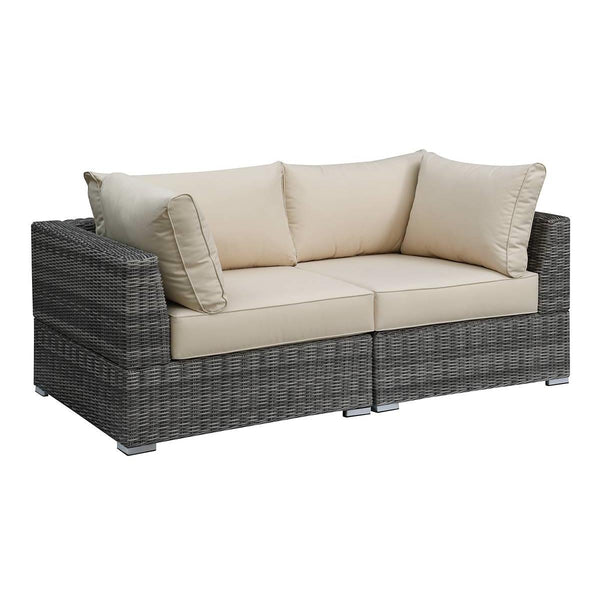 Poundex Fabric 2 pc Sectional 744 IMAGE 1