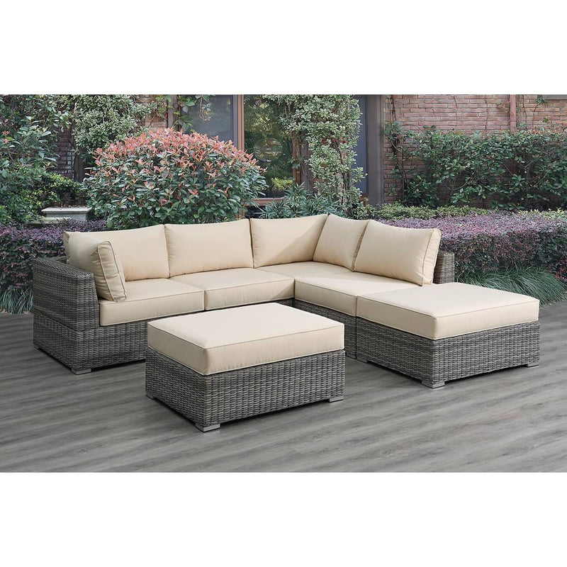 Poundex Fabric 6 pc Sectional 760 IMAGE 1