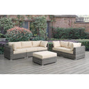 Poundex Fabric 6 pc Sectional 758 IMAGE 1