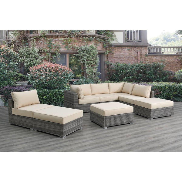 Poundex Fabric 8 pc Sectional 756 IMAGE 1