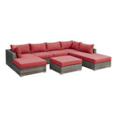 Poundex Fabric 8 pc Sectional 735 IMAGE 1