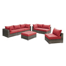 Poundex Fabric 7 pc Sectional 734 IMAGE 1