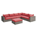 Poundex Fabric 7 pc Sectional 733 IMAGE 1