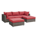 Poundex Fabric 5 pc Sectional 730 IMAGE 1