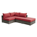 Poundex Fabric 4 pc Sectional 728 IMAGE 1