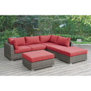 Poundex Fabric 6 pc Sectional 740 IMAGE 1