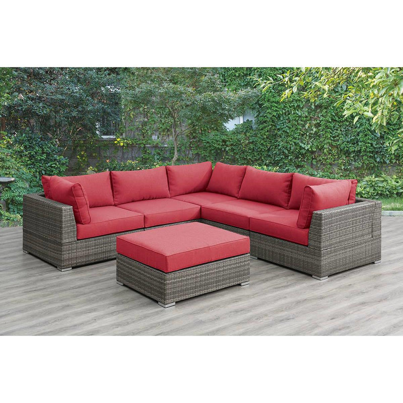 Poundex Fabric 6 pc Sectional 739 IMAGE 1