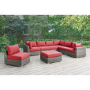 Poundex Fabric 8 pc Sectional 737 IMAGE 1
