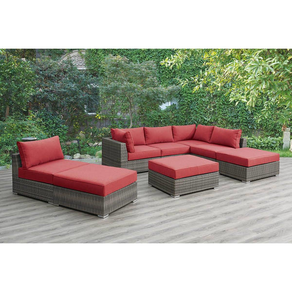 Poundex Fabric 8 pc Sectional 736 IMAGE 1