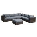 Poundex Fabric 7 pc Sectional 713 IMAGE 1