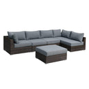 Poundex Fabric 6 pc Sectional 711 IMAGE 1