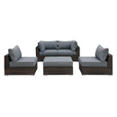 Poundex Fabric 5 pc Sectional 709 IMAGE 1