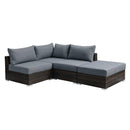 Poundex Fabric 4 pc Sectional 708 IMAGE 1