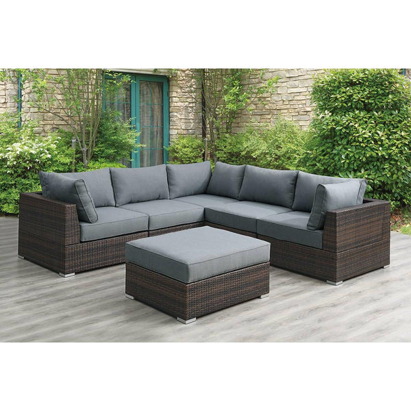 Poundex Fabric 6 pc Sectional 719 IMAGE 1