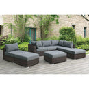 Poundex Fabric 8 pc Sectional 716 IMAGE 1
