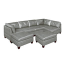 Poundex Leather 7 pc Sectional 693 IMAGE 1