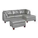 Poundex Leather 5 pc Sectional 691 IMAGE 1