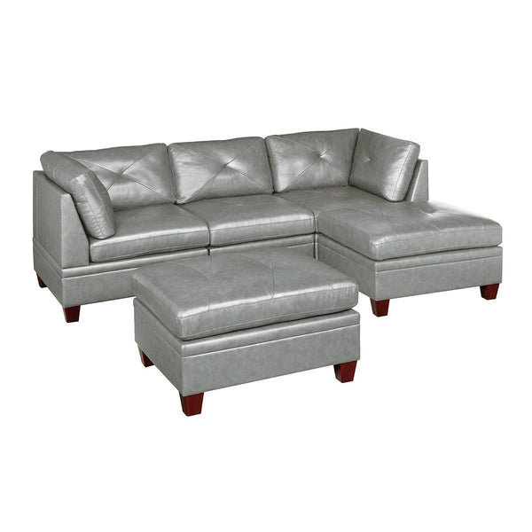 Poundex Leather 5 pc Sectional 691 IMAGE 1
