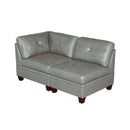 Poundex Leather 2 pc Sectional 683 IMAGE 1