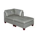 Poundex Leather 2 pc Sectional 682 IMAGE 1