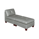 Poundex Leather 2 pc Sectional 681 IMAGE 1