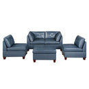 Poundex Leather 5 pc Sectional 670 IMAGE 1