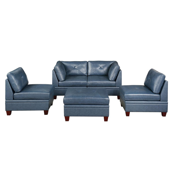 Poundex Leather 5 pc Sectional 670 IMAGE 1