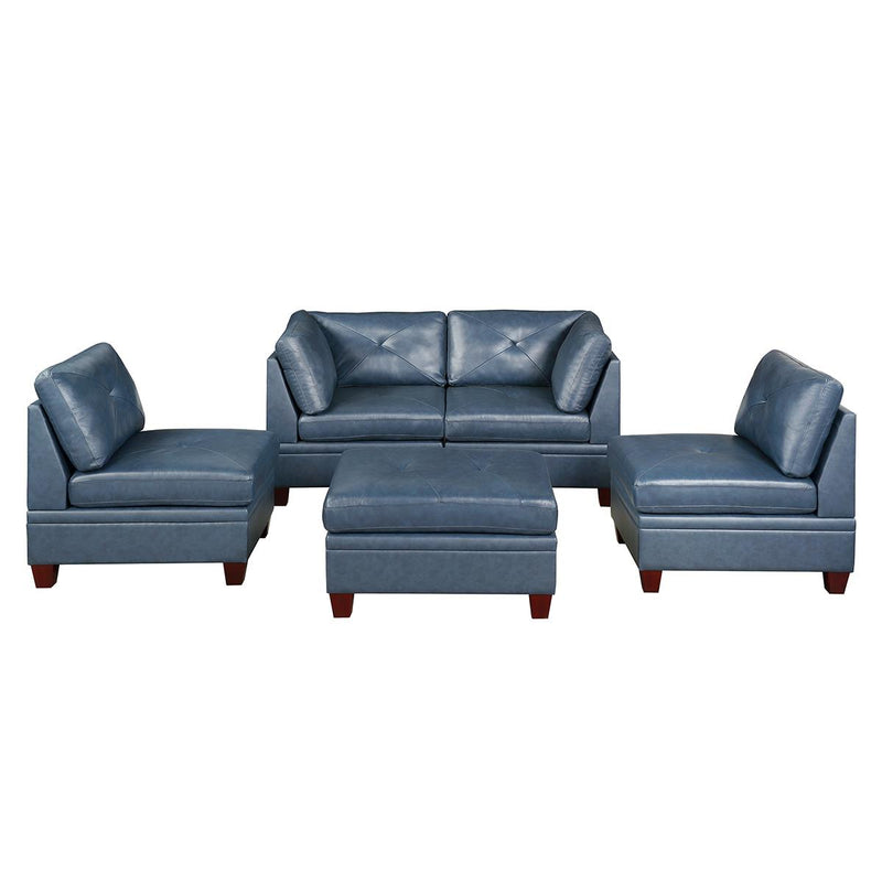 Poundex Leather 5 pc Sectional 670 IMAGE 1