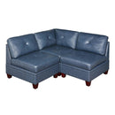 Poundex Leather 3 pc Sectional 665 IMAGE 1