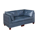 Poundex Leather 2 pc Sectional 664 IMAGE 1