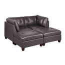 Poundex Leather 4 pc Sectional 648 IMAGE 1