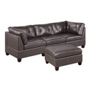 Poundex Leather 4 pc Sectional 647 IMAGE 1