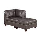 Poundex Leather 2 pc Sectional 641 IMAGE 1