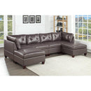 Poundex Leather 6 pc Sectional 660 IMAGE 1