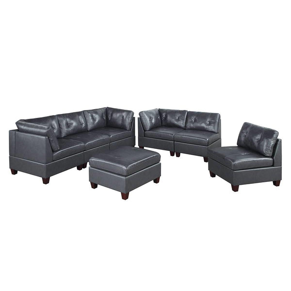 Poundex Leather 7 pc Sectional 635 IMAGE 1