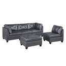 Poundex Leather 5 pc Sectional 631 IMAGE 1