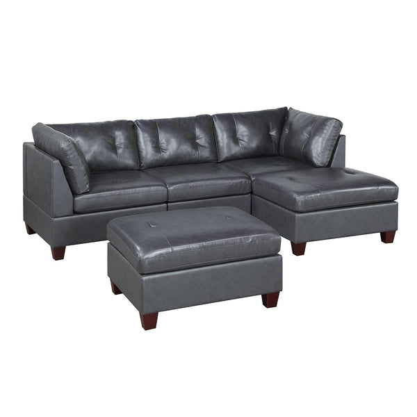 Poundex Leather 5 pc Sectional 630 IMAGE 1
