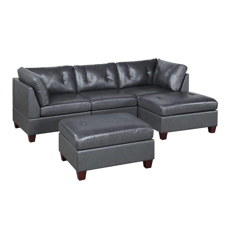 Poundex Leather 5 pc Sectional 630 IMAGE 1
