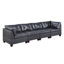 Poundex Leather 4 pc Sectional 629 IMAGE 1