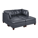 Poundex Leather 4 pc Sectional 628 IMAGE 1