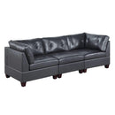 Poundex Leather 3 pc Sectional 626 IMAGE 1