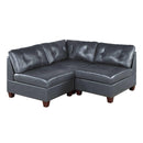 Poundex Leather 3 pc Sectional 624 IMAGE 1