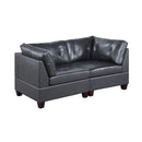 Poundex Leather 2 pc Sectional 623 IMAGE 1