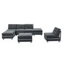 Poundex Fabric 7 pc Sectional 613 IMAGE 1
