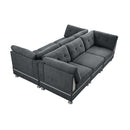 Poundex Fabric 6 pc Sectional 611 IMAGE 1