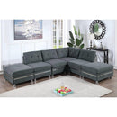Poundex Fabric 6 pc Sectional 618 IMAGE 1
