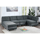 Poundex Fabric 6 pc Sectional 617 IMAGE 1