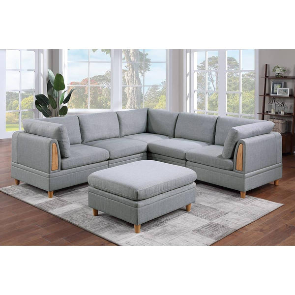 Poundex 6 pc Sectional 800 IMAGE 1