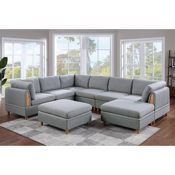 Poundex 8 pc Sectional 798 IMAGE 1